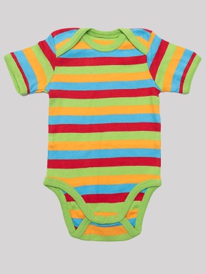nino bambino Romper For Baby Boys & Baby Girls Casual Solid Pure Cotton(Multicolor, Pack of 1)