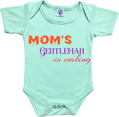 Cute Palls Romper For Baby Boys & Baby Girls Casual Graphic Print Cotton Blend(Green, Pack of 1)