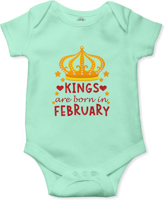 THE PRINT PLATTER Romper For Baby Boys & Baby Girls Printed Pure Cotton(Light Green, Pack of 1)