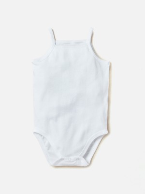 GIGGLES by Babyshop Dungaree For Baby Boys & Baby Girls Solid Pure Cotton(White, Pack of 5)