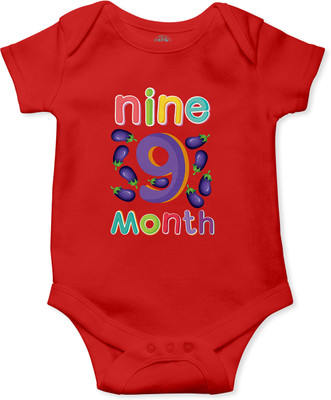 THE PRINT PLATTER Romper For Baby Boys & Baby Girls Printed Pure Cotton(White, Pack of 1)