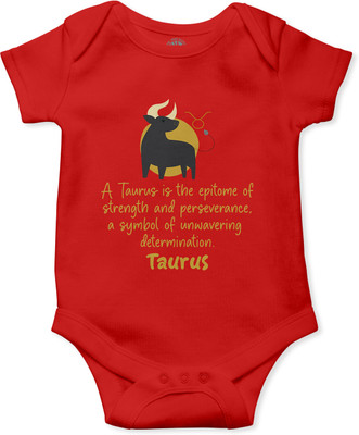 THE PRINT PLATTER Romper For Baby Boys & Baby Girls Printed Pure Cotton(Red, Pack of 1)