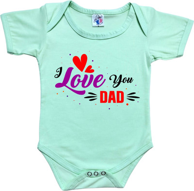 Cute Palls Romper For Baby Boys & Baby Girls Casual Graphic Print Cotton Blend(Green, Pack of 1)