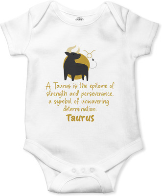 THE PRINT PLATTER Romper For Baby Boys & Baby Girls Printed Pure Cotton(White, Pack of 1)