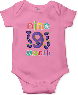 THE PRINT PLATTER Romper For Baby Boys & Baby Girls Printed Pure Cotton(Light Green, Pack of 1)