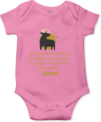 THE PRINT PLATTER Romper For Baby Boys & Baby Girls Printed Pure Cotton(Pink, Pack of 1)