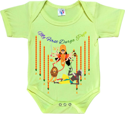 Cute Palls Romper For Baby Boys & Baby Girls Casual Graphic Print Cotton Blend(Multicolor, Pack of 1)