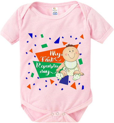 Babywish Romper For Baby Boys & Baby Girls Casual Printed Pure Cotton(Multicolor, Pack of 1)