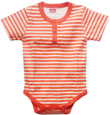 Shravya Passion Romper For Boys & Girls Casual Animal Print Pure Cotton(Orange, Pack of 1)