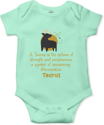 THE PRINT PLATTER Romper For Baby Boys & Baby Girls Printed Pure Cotton(Light Green, Pack of 1)