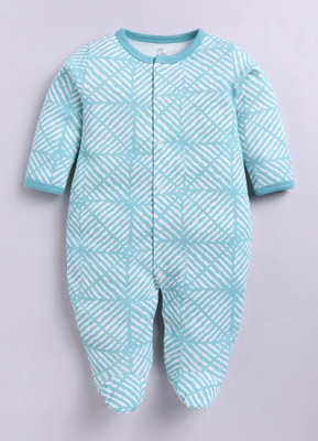 BabyGo Romper For Baby Boys & Baby Girls Casual Printed Pure Cotton(Green, Pack of 1)