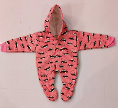 twotogether Romper For Baby Boys & Baby Girls Casual Printed Wool Blend(Orange, Pack of 1)