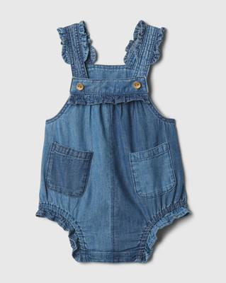 GAP Dungaree For Baby Boys & Baby Girls Casual Colorblock Pure Cotton(Blue, Pack of 1)