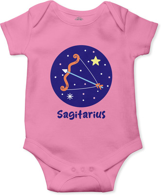 THE PRINT PLATTER Romper For Baby Boys & Baby Girls Graphic Print Pure Cotton(Pink, Pack of 1)