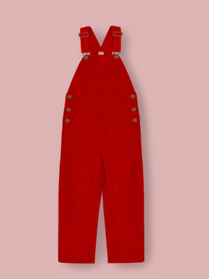 Cherry Crumble by Nitt Hyman Dungaree For Girls Casual Solid Cotton Blend(Pink, Pack of 1)