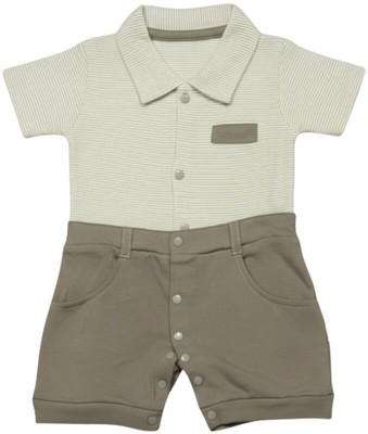 Trusted by Moms Dungaree For Baby Boys Casual Solid Pure Cotton(Grey, Pack of 1)