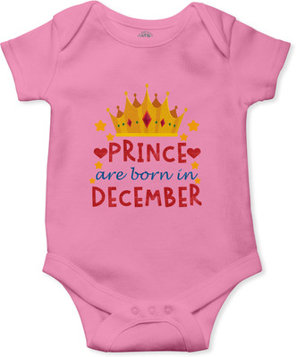 THE PRINT PLATTER Romper For Baby Boys & Baby Girls Printed Pure Cotton(Pink, Pack of 1)