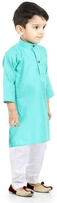 Vdc Creation Hub Baby Boys Festive & Party Kurta and Pyjama Set(Green Pack of 2)
