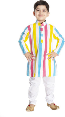 Smuktar garments Boys Casual, Festive & Party, Wedding Kurta and Pyjama Set(Multicolor Pack of 2)