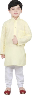 SRF GARMENTS Boys Festive & Party Kurta and Pyjama Set(Pink Pack of 1)