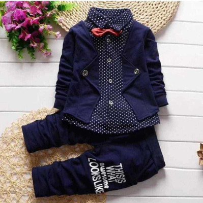 KHODIYAR FASHION Baby Boys Festive & Party Blazer and Pant Set(Blue Pack of 1)