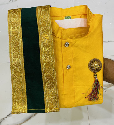 SMARTPOINT PLUS Baby Boys Festive & Party Kurta and Dhoti Pant Set(Green Pack of 1)