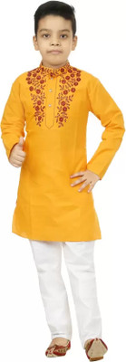 R KAY FASHIONS Boys Festive & Party Kurta and Pyjama Set(Red Pack of 2)