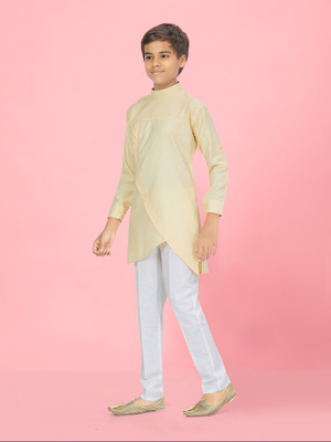 Aarika Boys Festive & Party Kurta and Pyjama Set(White Pack of 1)