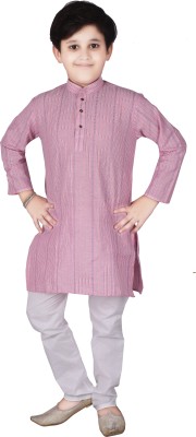 PRO ETHIC Boys Casual, Festive & Party, Formal, Wedding Kurta and Pyjama Set(Pink Pack of 1)