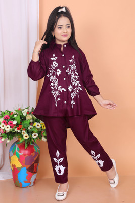 NEW SHIFA FASHIONS Girls Festive & Party Kurta and Patiala Set(Gold Pack of 1)