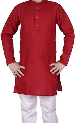 VDC CREATIONS Baby Boys Festive & Party Kurta and Pyjama Set(Multicolor Pack of 1)