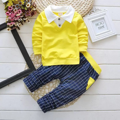 BS Enterprise Baby Boys & Baby Girls Festive & Party Shirt, Waistcoat and Pant Set(Yellow Pack of 1)
