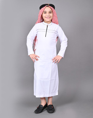 nadwi garments Boys Casual, Festive & Party, Formal Kurta and Pyjama Set(White Pack of 1)