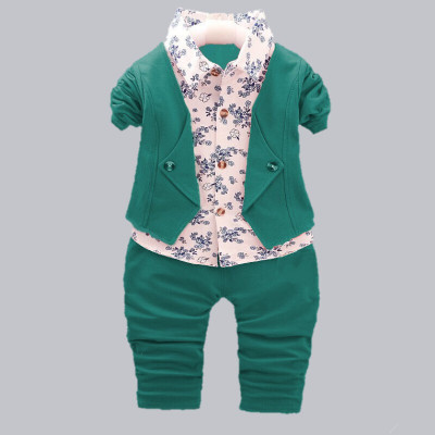 KHODIYAR FASHION Baby Boys & Baby Girls Casual Blazer and Pant Set(Green Pack of 1)
