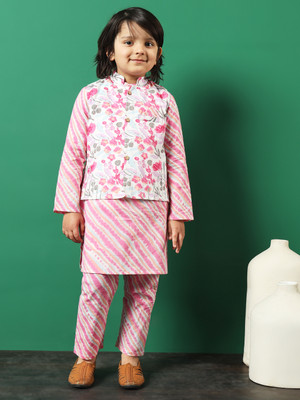 Readiprint Fashions Boys Festive & Party Kurta and Pyjama Set(Multicolor Pack of 2)