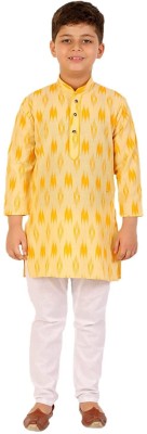 PRO ETHIC Boys Casual, Festive & Party, Wedding Kurta and Pyjama Set(Yellow Pack of 1)