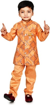 AsilCreation Boys Festive & Party Sherwani and Churidar Set(Multicolor Pack of 1)