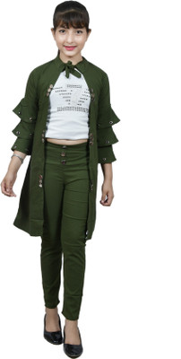 Oliaz Women Kurta Pant Ethnic Jacket Set