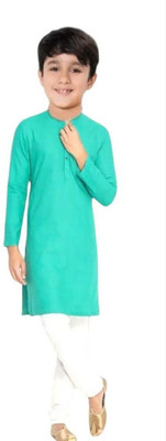VC FASHION TREND Baby Boys Festive & Party Kurta and Pyjama Set(Green Pack of 1)