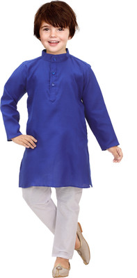 INGEEL CREATION Boys Festive & Party Kurta and Pyjama Set(Blue Pack of 1)