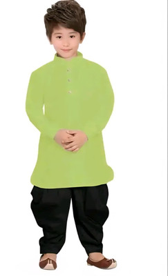 JILANI TRADERS Boys Festive & Party Kurta and Dhoti Pant Set(Light Green Pack of 1)
