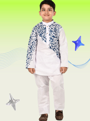 new gen Baby Boys Casual, Festive & Party, Wedding Kurta and Pyjama Set(Blue Pack of 1)