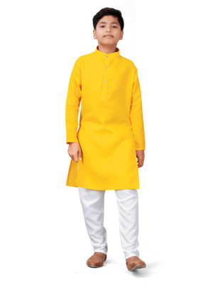 Radhika Creation Boys Festive & Party Kurta and Pyjama Set(White Pack of 1)