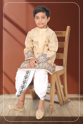 new gen Baby Boys Casual, Festive & Party, Wedding Kurta and Dhoti Pant Set(Multicolor Pack of 1)