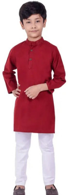 VCD FASHION HUB Baby Boys Festive & Party Kurta and Pyjama Set(Green Pack of 1)