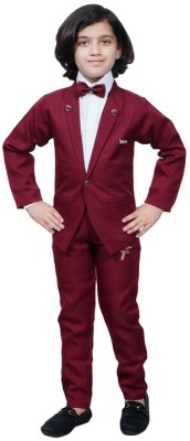 jas couture suit Solid Boys Suit