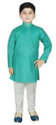 VC FASHION TREND Baby Boys Festive & Party Kurta and Pyjama Set(Green Pack of 1)