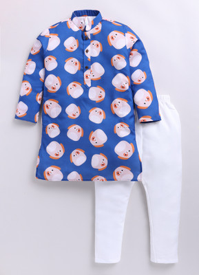 TOONYPORT Boys Festive & Party Kurta and Pyjama Set(Light Green Pack of 1)