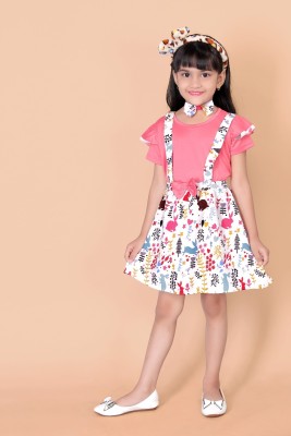 Khodal Creatoin Girls Casual Top Skirt(Pink1)