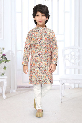SHREEJI ENTERPRISE Boys Festive & Party Kurta and Pyjama Set(Maroon Pack of 1)